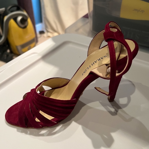 NWOT Sarah Flint Stella Cabernet Suede - Picture 5 of 7
